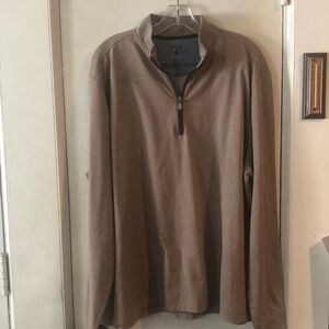 Johnnie-o large Top Shelf quarter zip brown men’s X-Large zip up pullover